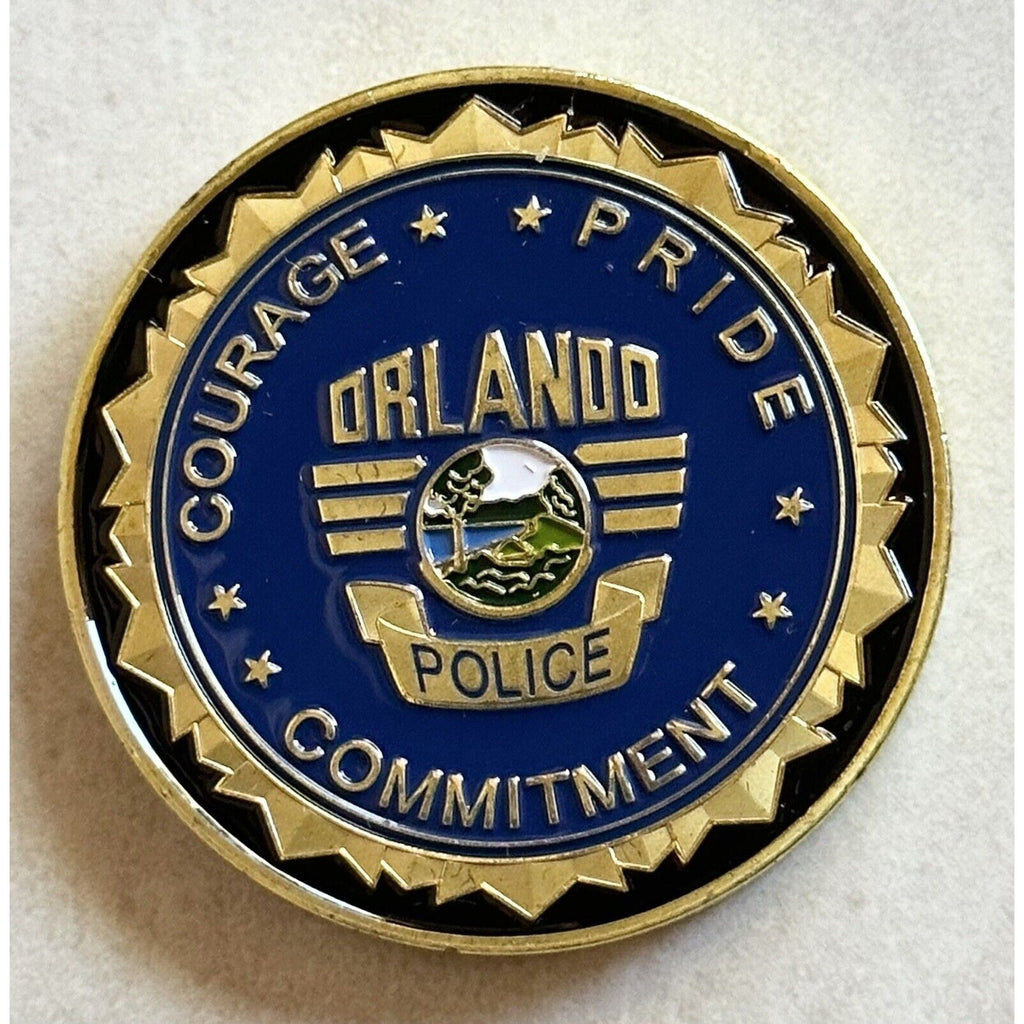 City of Orlando Police Dept Challenge Coin With Case