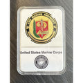 US Marine Corps - 2nd MARINE REGIMENT Challenge Coin with Case
