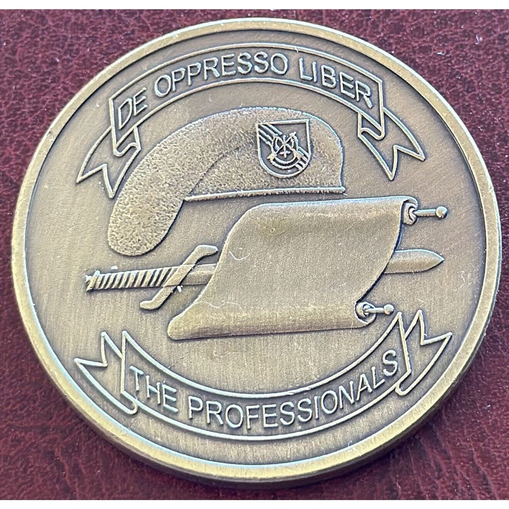US ARMY 5TH GROUP Challenge Coin AIRBORNE SPECIAL FORCES "THE PROFESSIONALS"