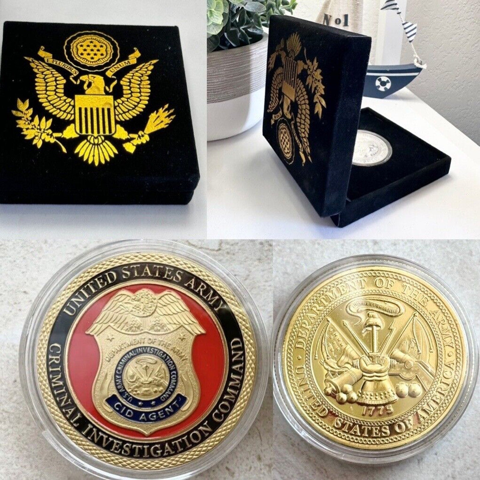 ARMY CID Criminal Investigation Division USA US Army Police FBI Challenge Coin