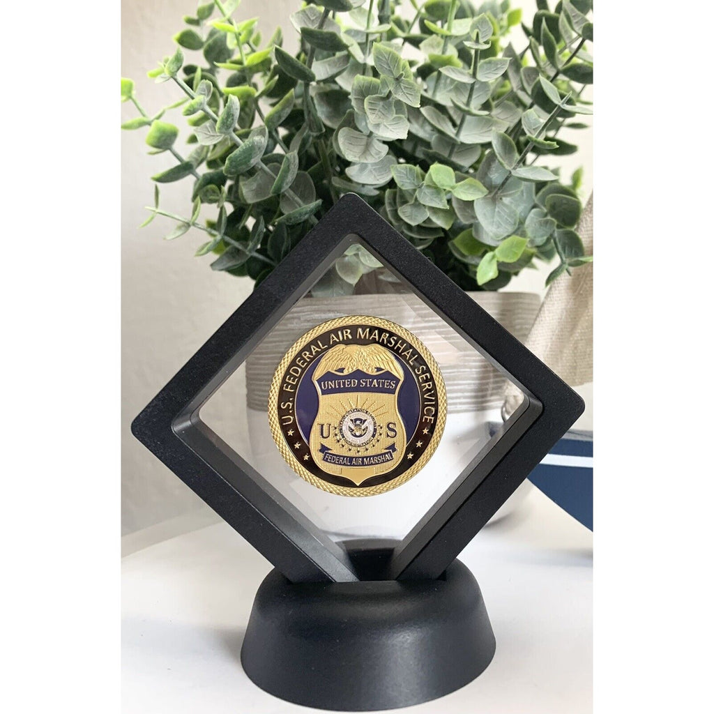 US Federal Air Marshal Challenge Coin Come With 3D Display Case