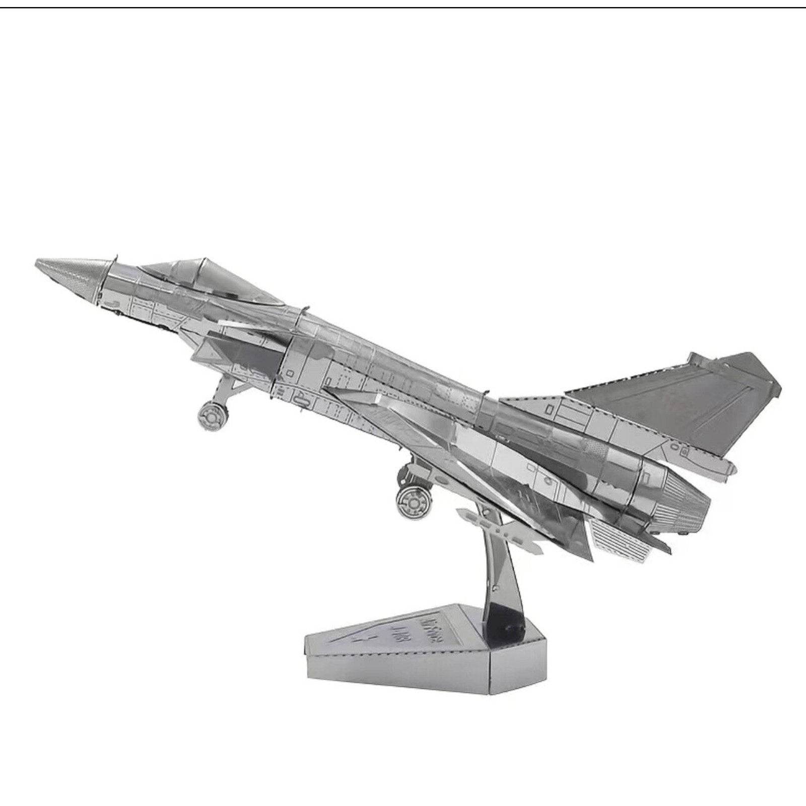 Airplane 3D Metal Puzzle Air Force J-10B Model KITS Assemble Jigsaw Puzzle