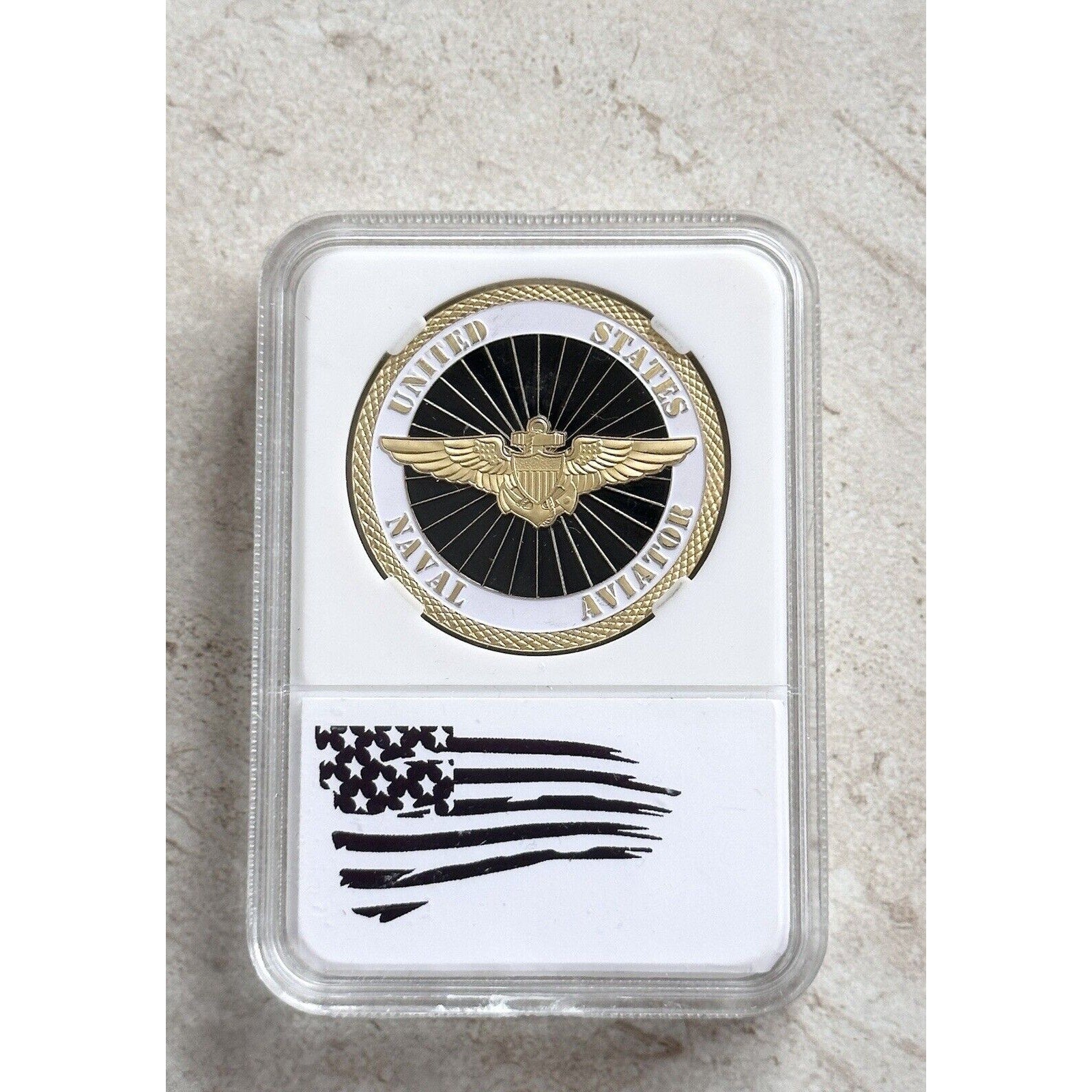 USN NAVAL AVIATOR GOLD WINGS PILOT TOP GUN AVIATION Challenge Coin NAVY US