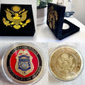 United States FEDERAL DoD POLICE Challenge Coin with velvet case