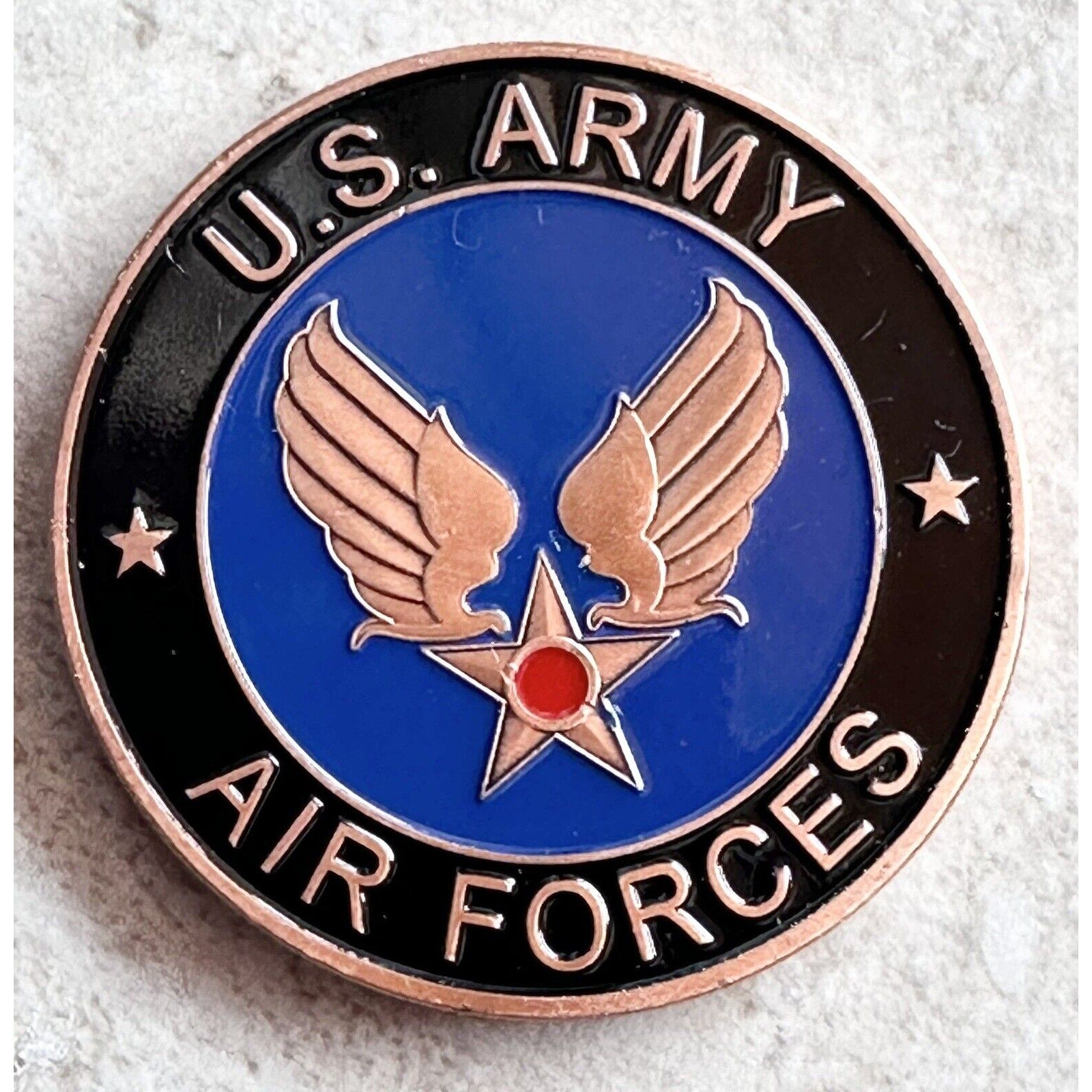 U S ARMY VETERAN AIR FORCES B-29 SUPERFORTRESS Challenge Coin with velvet case