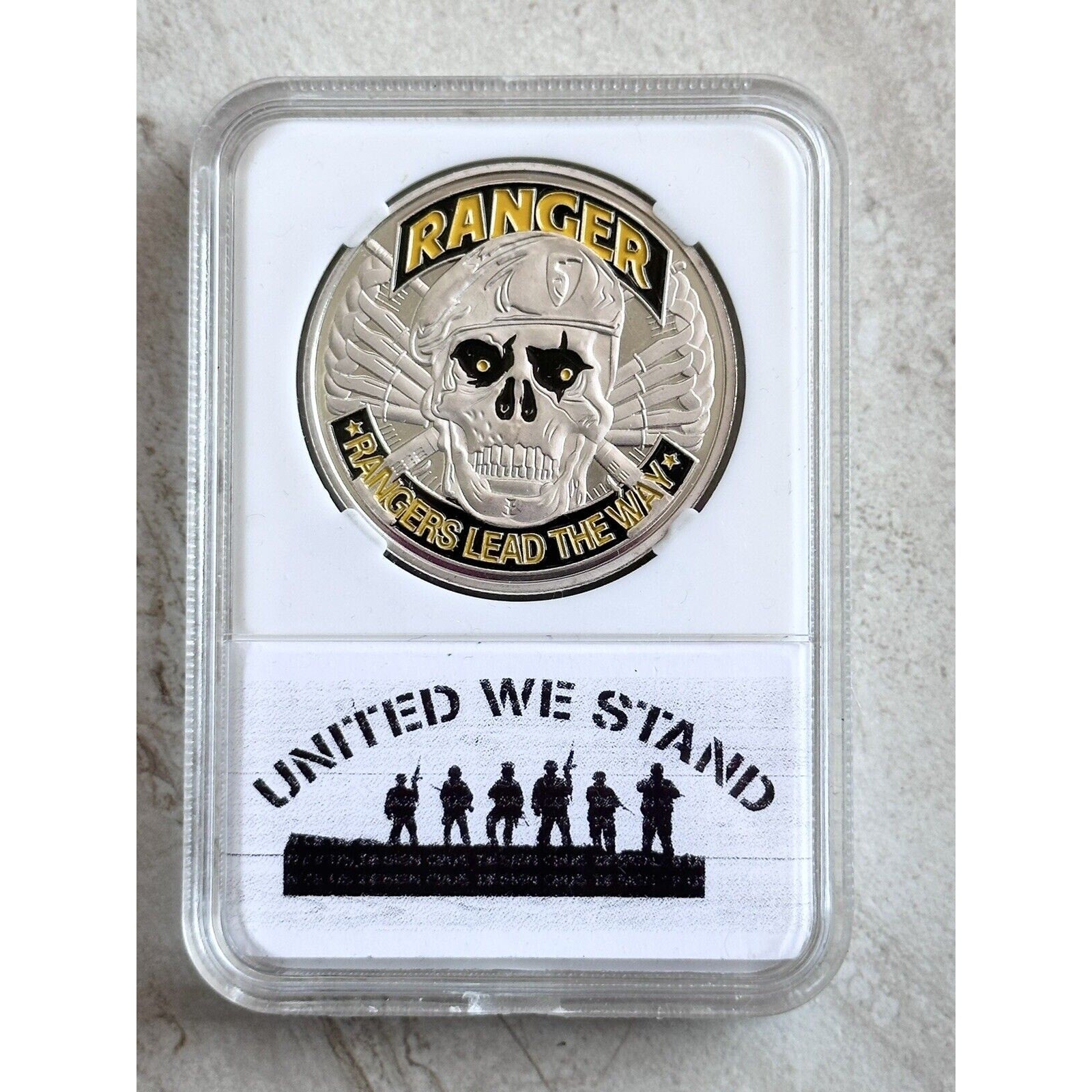 Us Army Rangers Lead The Way Challenge Coin Army Ranger Seal Skull
