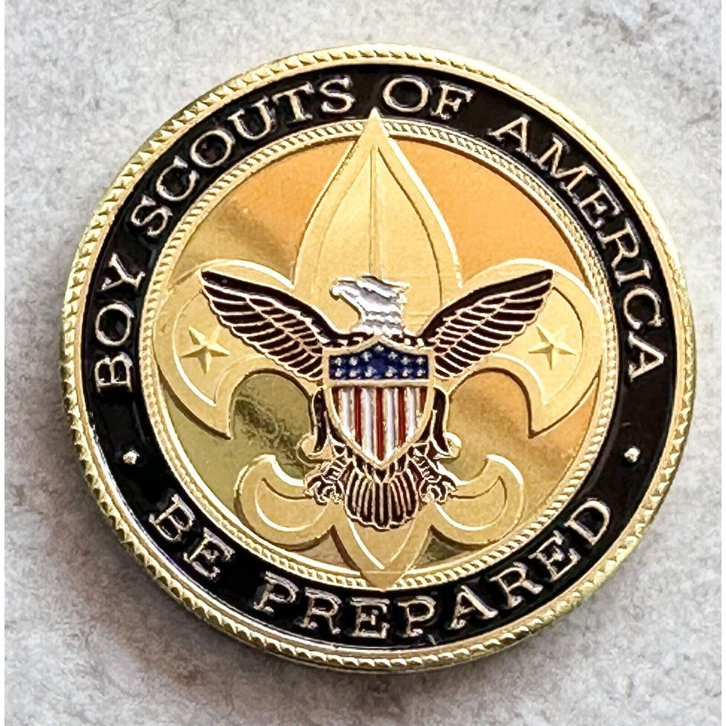 BOY SCOUTS OF AMERICA Challenge Coin with special velvet case