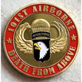 US ARMY 101st Airborne Death From Above From The USA Challenge Coin