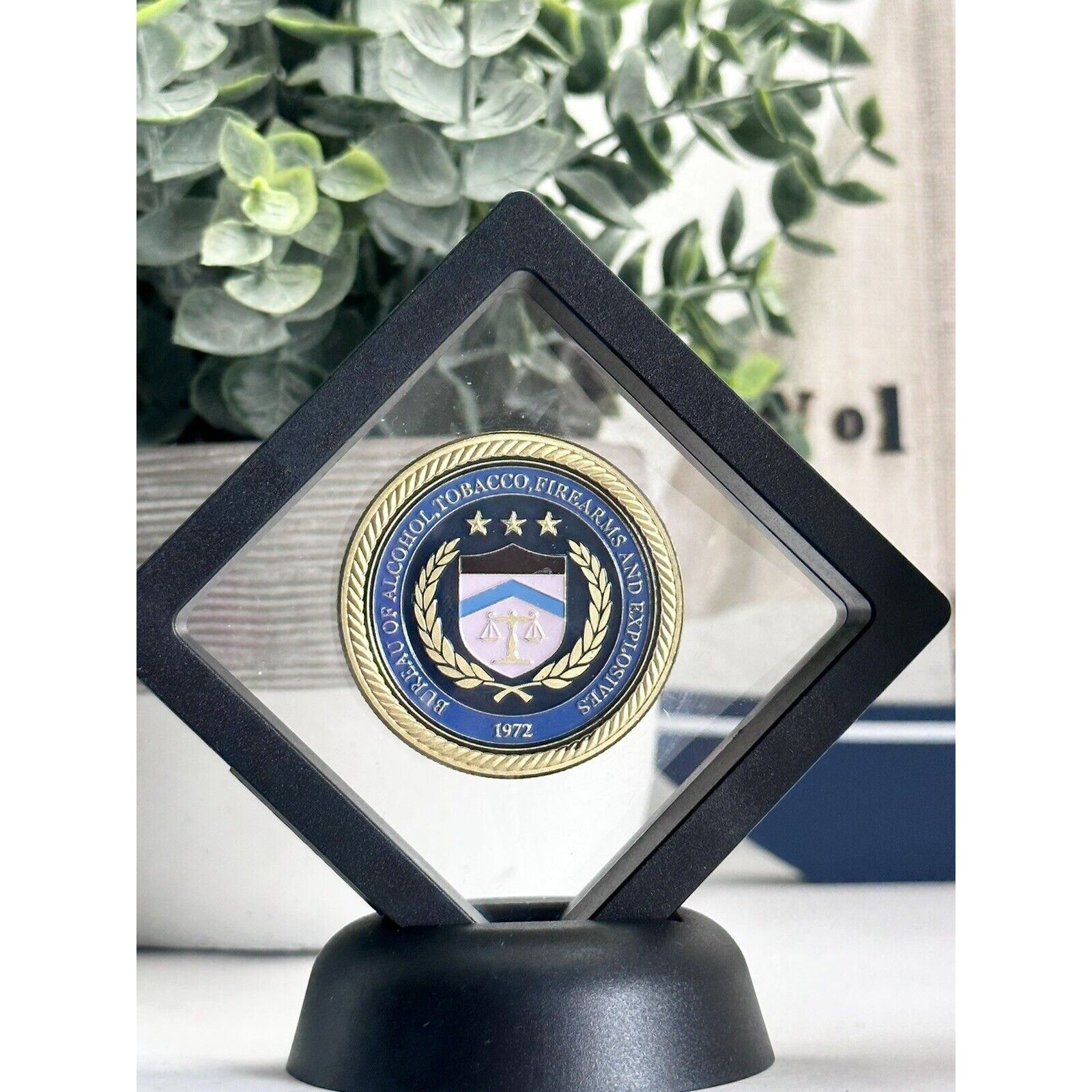 DEPT OF ALCOHOL, TOBACCO, FIREARMS & EXPLOSIVES (ATF) Challenge Coin With Case