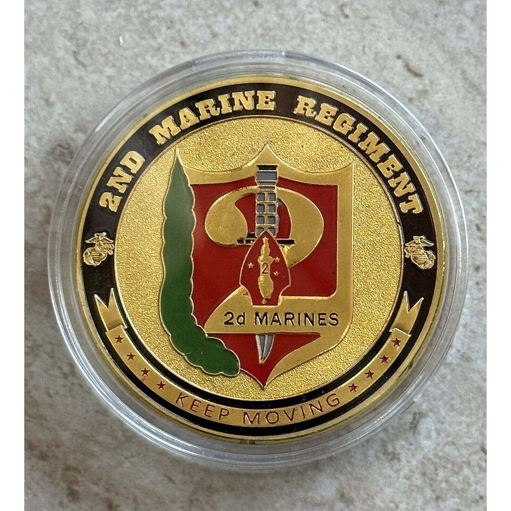 US MARINE CORPS - 2nd MARINE REGIMENT Challenge Coin New