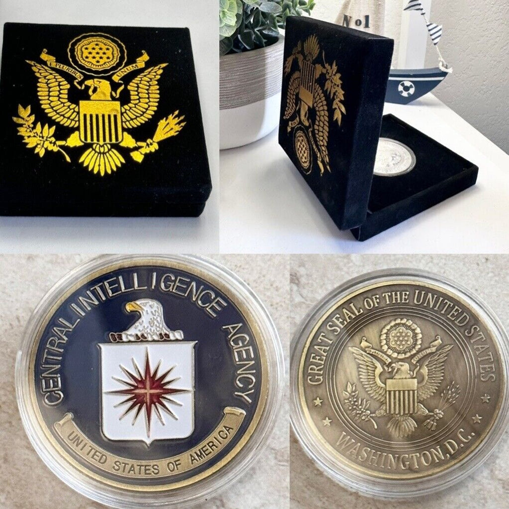 Central Intelligence Agency (CIA) Challenge Coin with velvet case