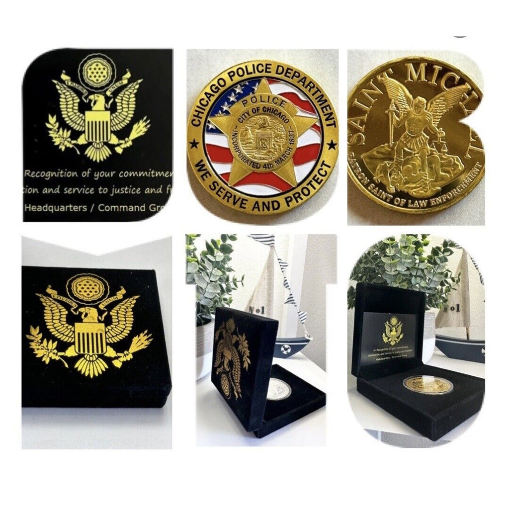 Chicago Police Department Challenge Coin - We Serve And Protect USA