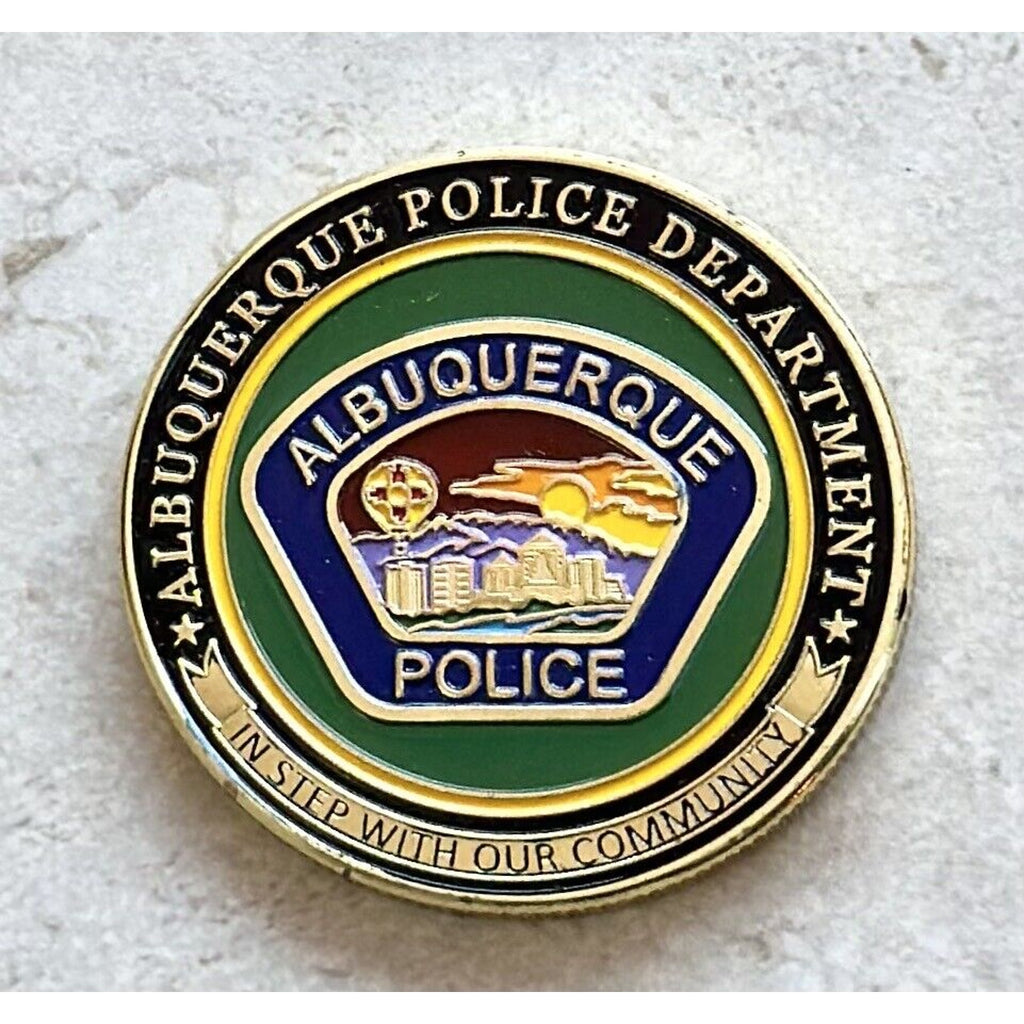 City Of Albuquerque Police Dept Challenge Coin With Special Velvet Case