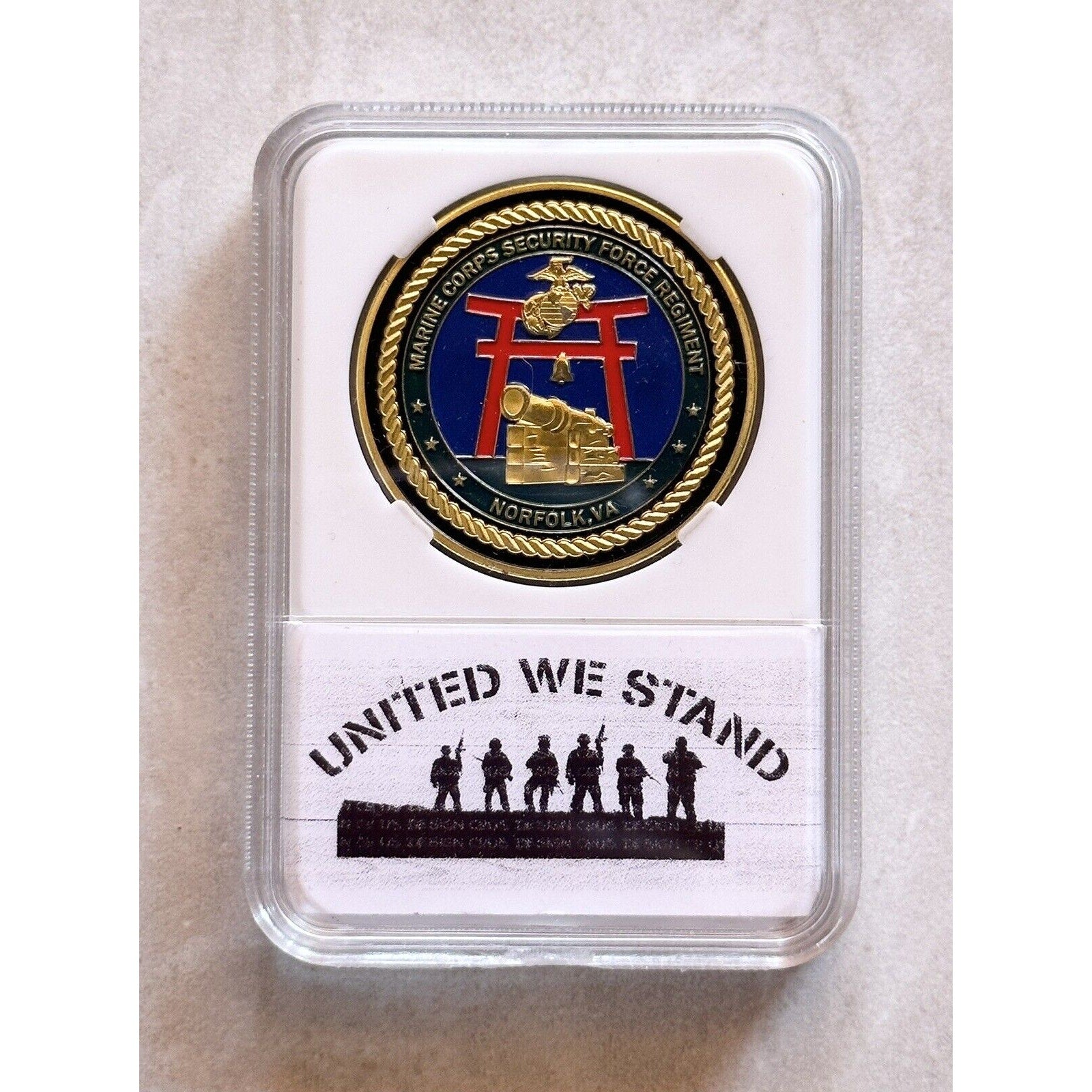 Marine Corps Security Force Regiment Challenge Coin With Nice Case