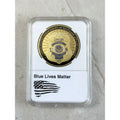 U S Dept of Veterans Affairs Police Challenge Coin With Case. 40mm