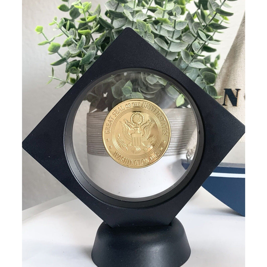 DOJ Department of Justice United States Marshal Agent Challenge Coin W/ Display