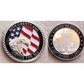 With Liberty & Justice for All United We Stand Sept 11 2001 911 Silver Coin New