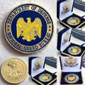 Department of Defense National Guard Bureau Challenge Coin & Special Velvet Case