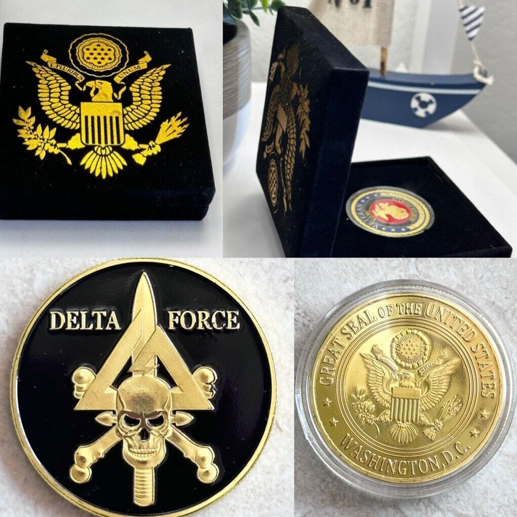 Counterterrorism U S ARMY DELTA FORCE Challenge Coin With Special Case