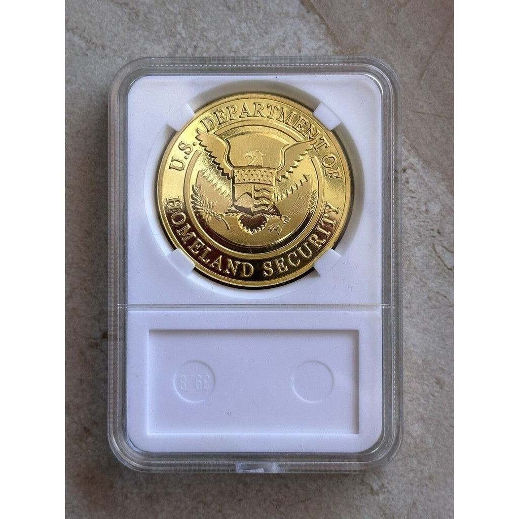 US SECRET SERVICE Department Of Home land Security Challenge Coin with case