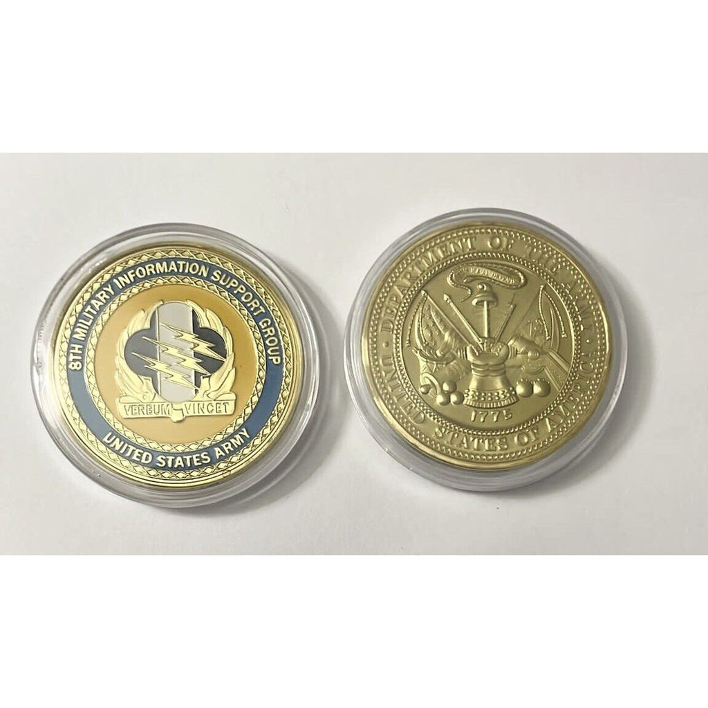 UNITED STATES ARMY 8TH MILITARY INFORMATION SUPPORT GROUP w/ case NEW