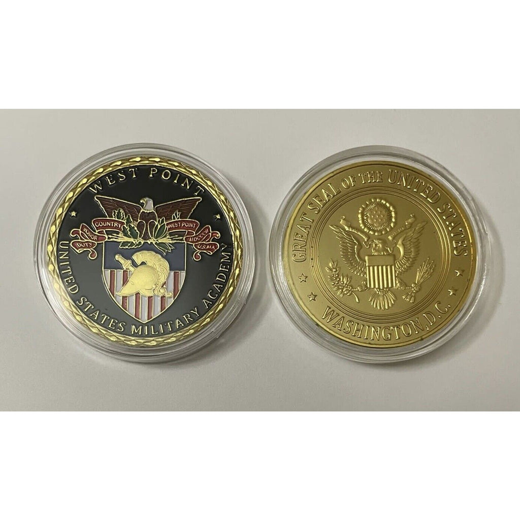 West Point Military Academy Challenge Coin with special velvet presentation box