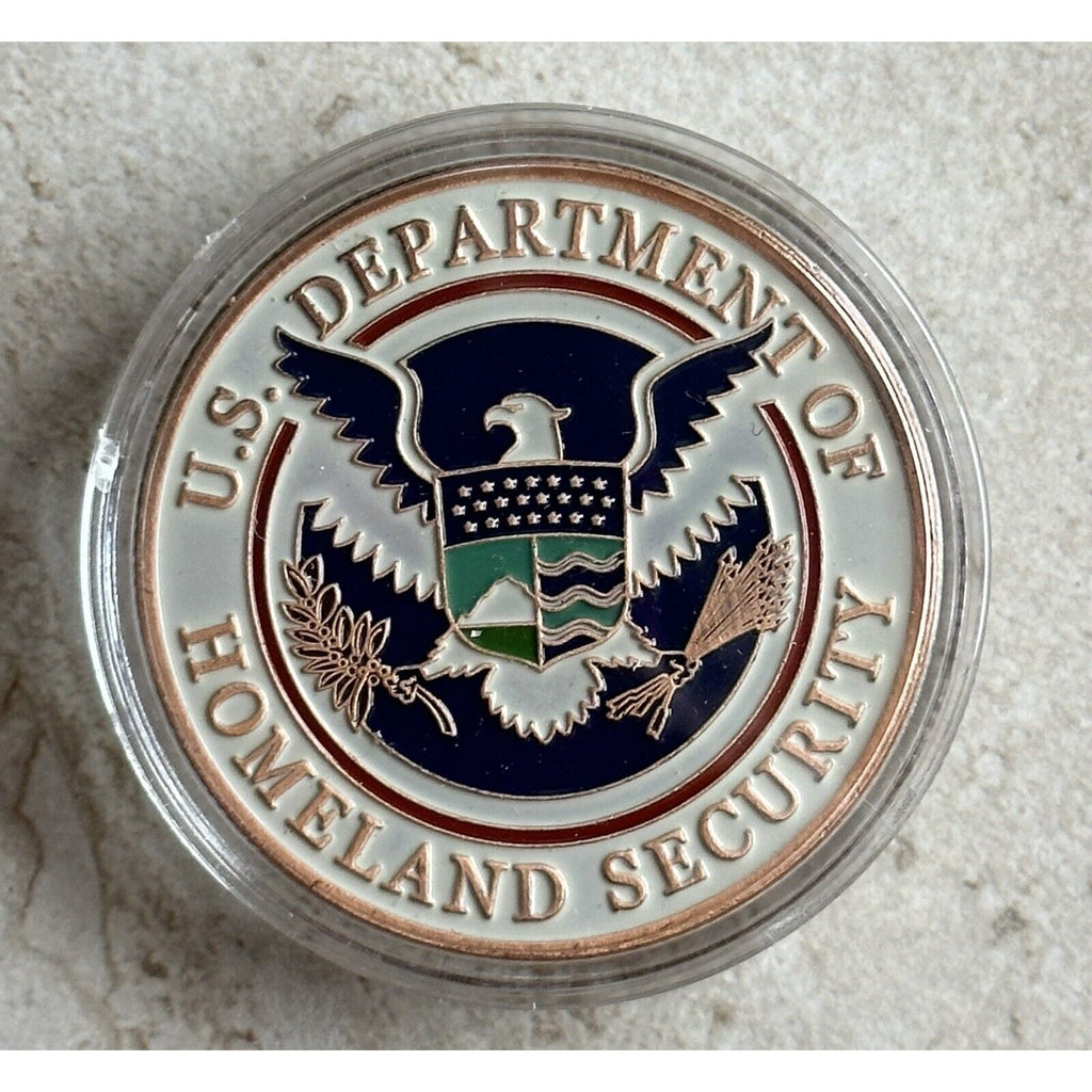 US Department Of Home land Security Challenge Coin With Case