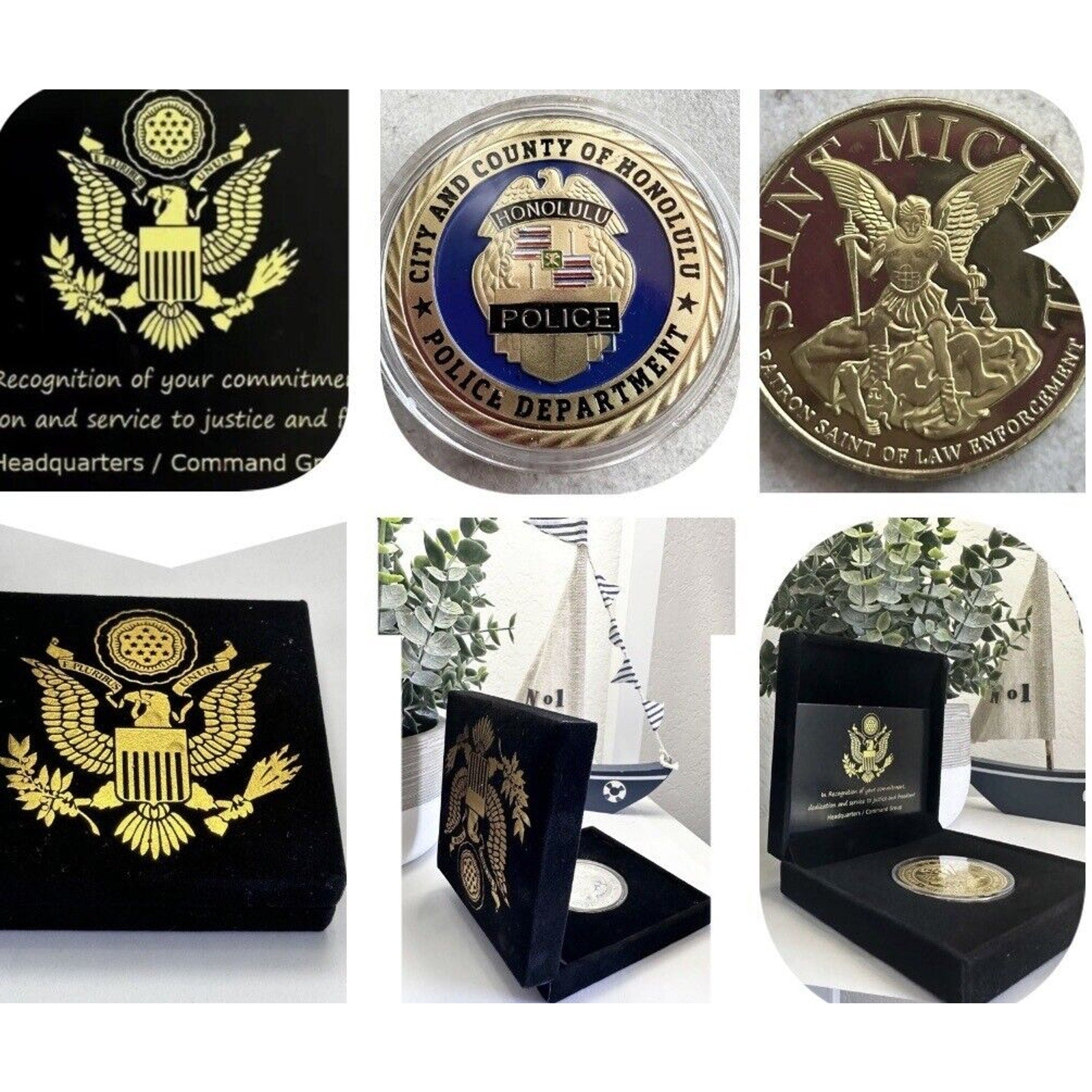 CITY OF HONOLULU POLICE Dept Challenge Coin USA