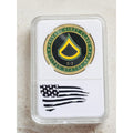 US ARMY PRIVATE FIRST CLASS E-3 Challenge Coin with Beautiful Case