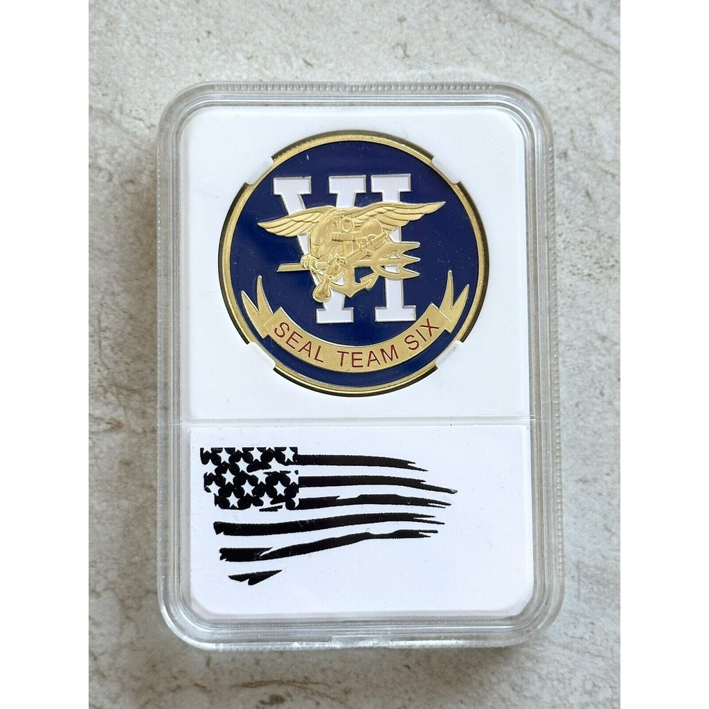 US NAVY SEAL TEAM SIX Challenge Coin With Nice Case