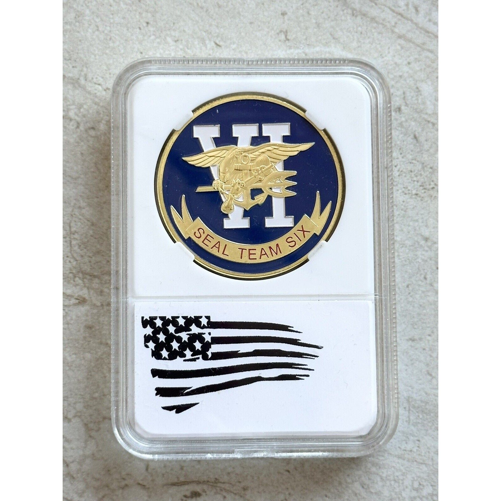 US NAVY SEAL TEAM SIX Challenge Coin With Nice Case