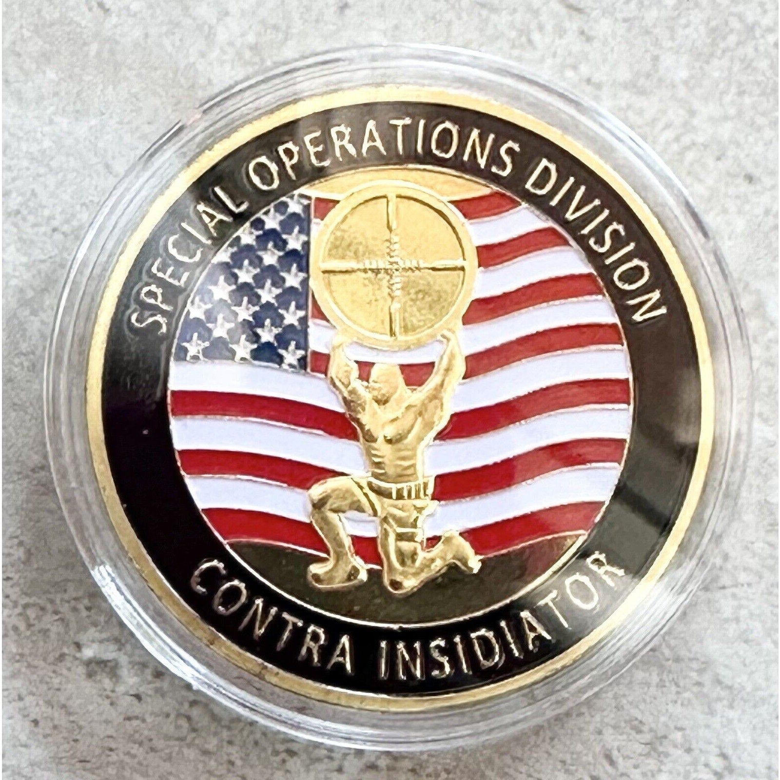 US Secret Service Counter Sniper Team Challenge Coin With velvet Case