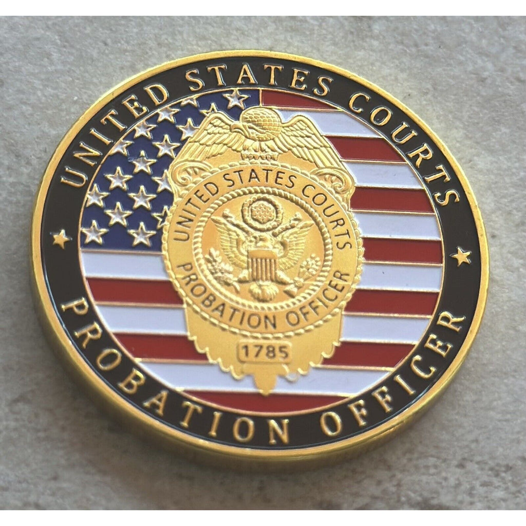 United States PROBATION OFFICER US Courts System Challenge Coin New