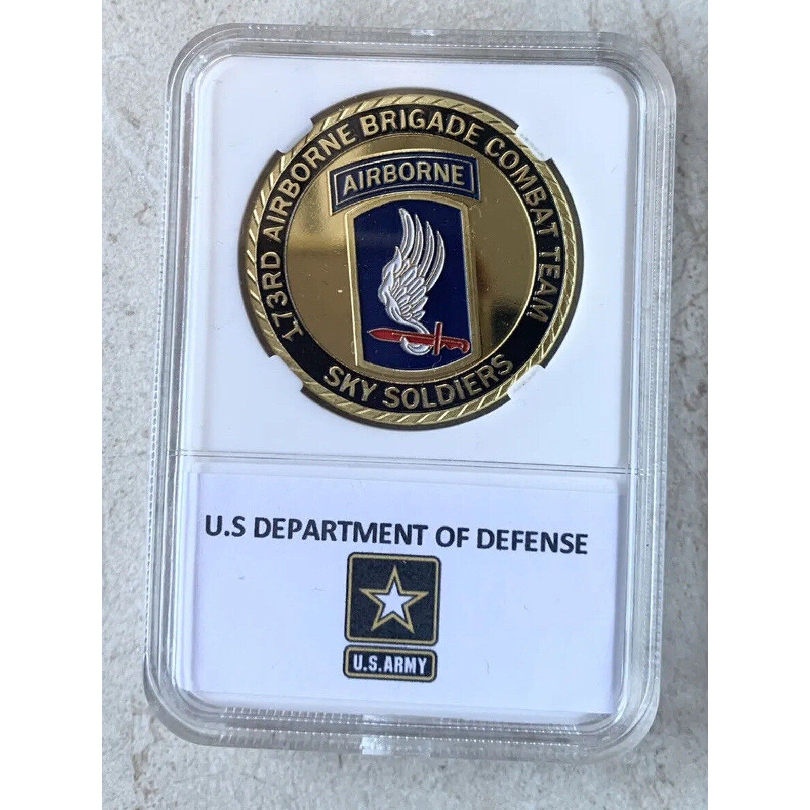 173 Rd AIRBORNE BRIGADE-Sky Soldiers Challenge Coin US Army Division