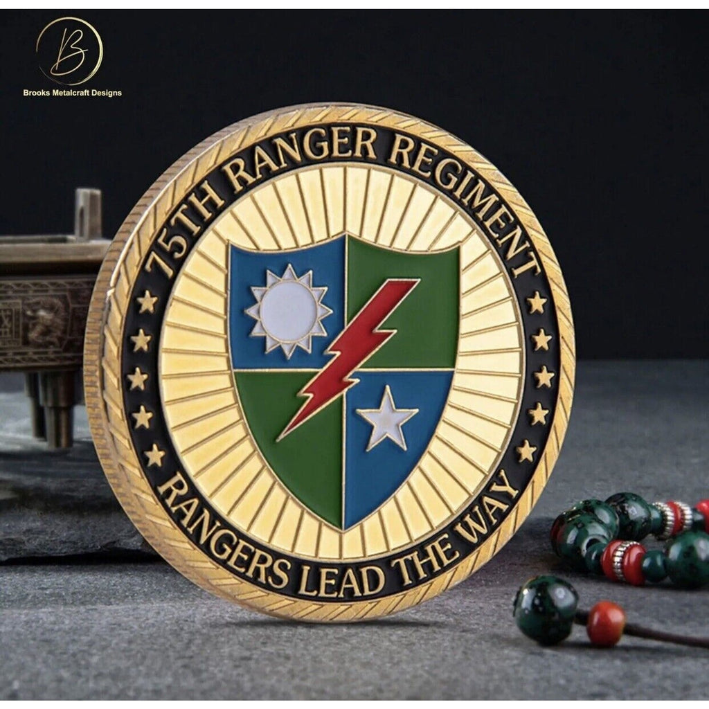 US Army 75th Ranger Regiment Rangers Lead the Way Challenge Coin