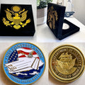 US NAVY USS CONSTELLATION CV-64 Challenge Coin With Velvet Case
