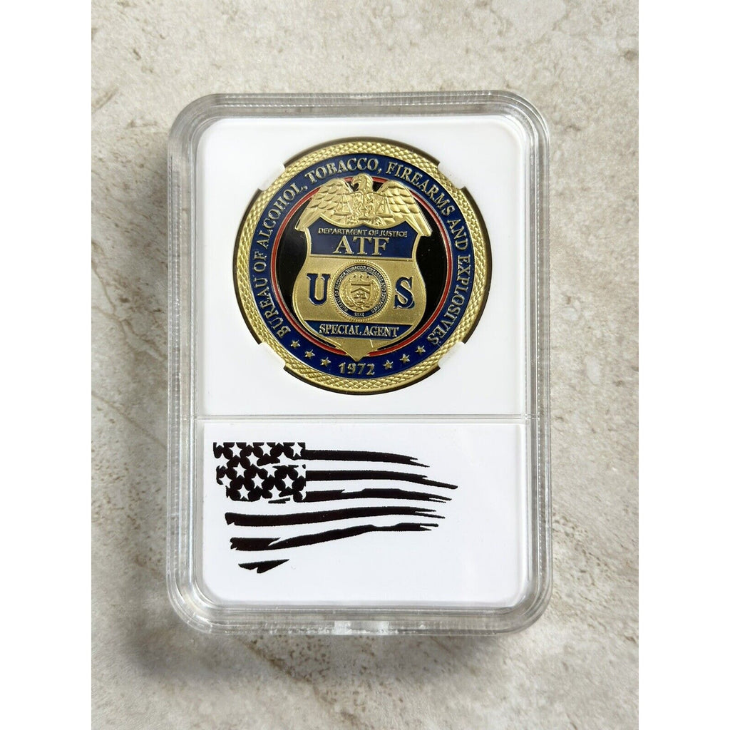 DEPT OF ALCOHOL TOBACCO FIREARMS (ATF) Special Agent Challenge Coin Police