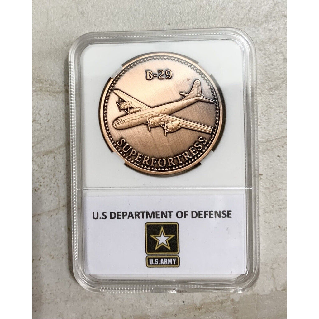 U S Army Air Forces B-29 Superfortress Challenge Coin W/ Presentation Box