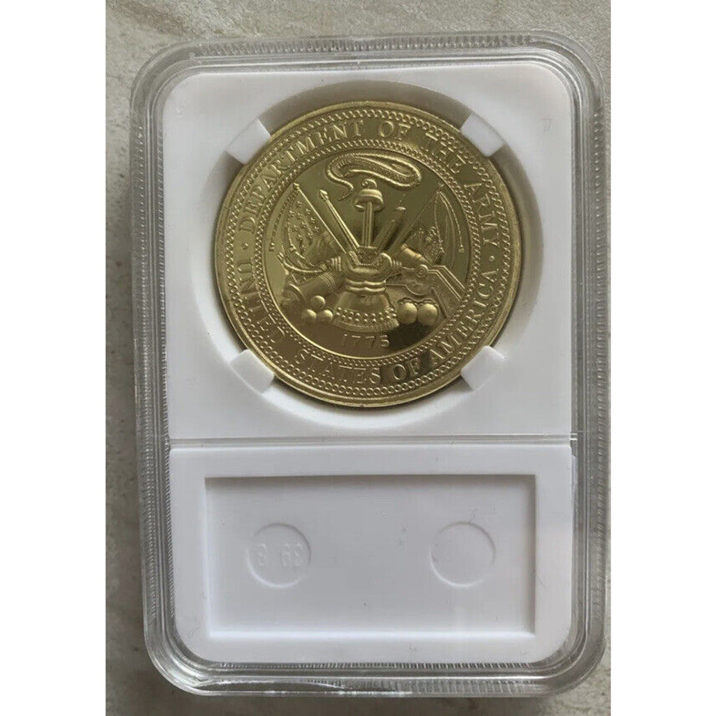US Army 82nd Airborne Challenge Coin With Beautiful Case