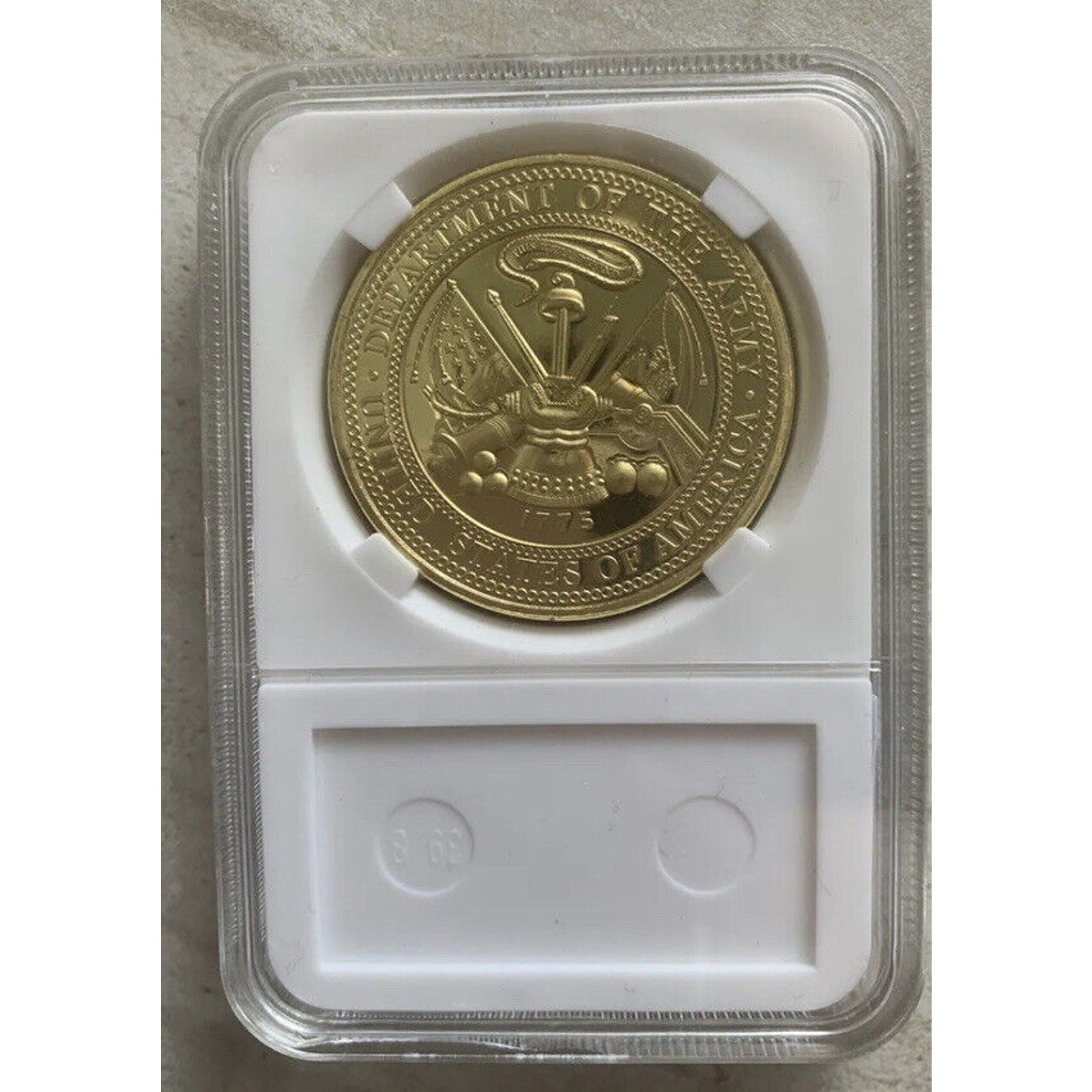US Army 82nd Airborne Challenge Coin With Beautiful Case