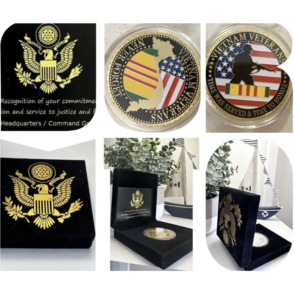 VIETNAM VETERANS *NEVER FORGET* Challenge Coin