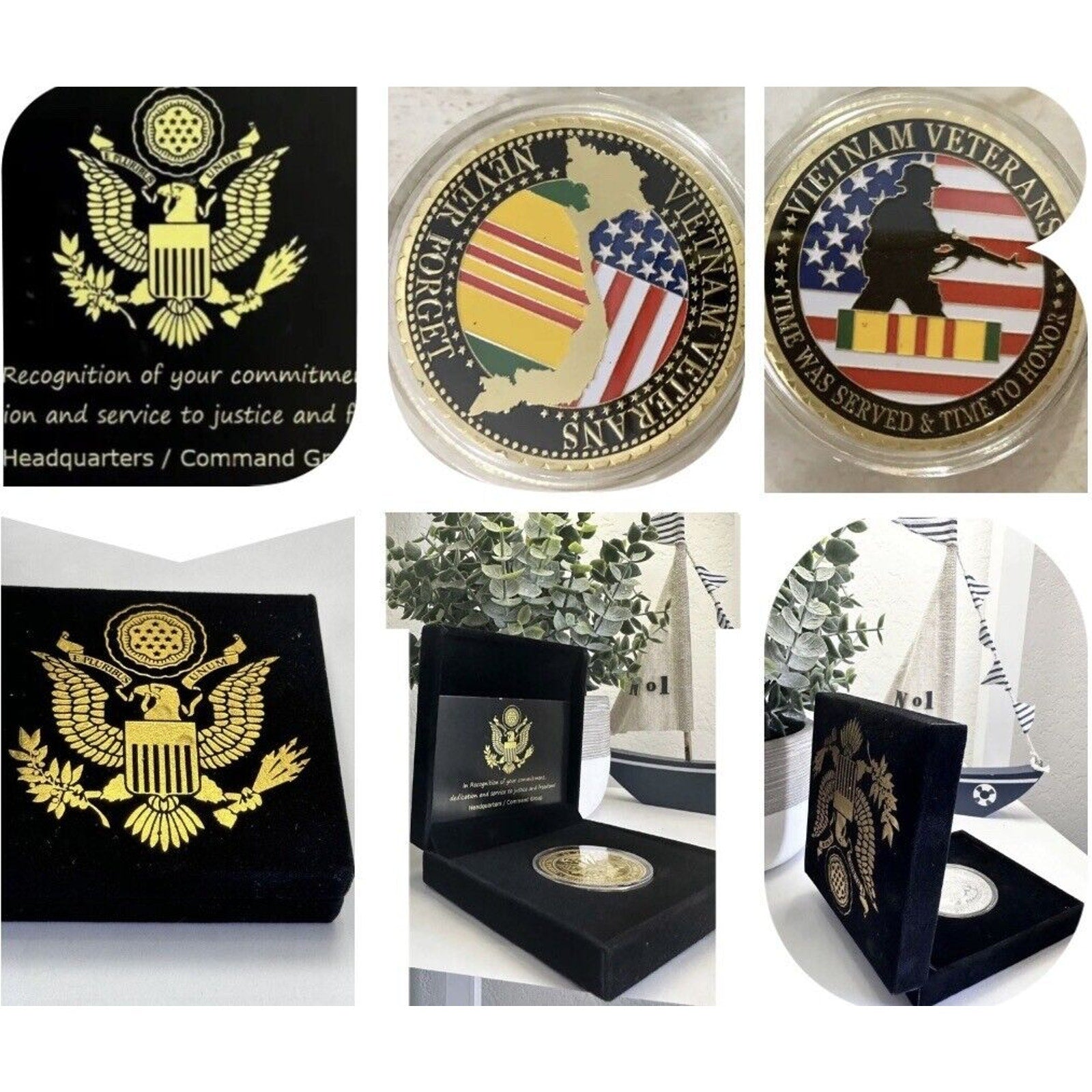 VIETNAM VETERANS *NEVER FORGET* Challenge Coin
