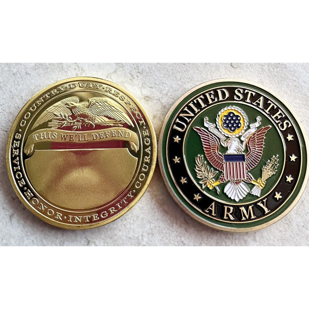 2 pcs United States Military Police Corps MP officer US Army challenge coin