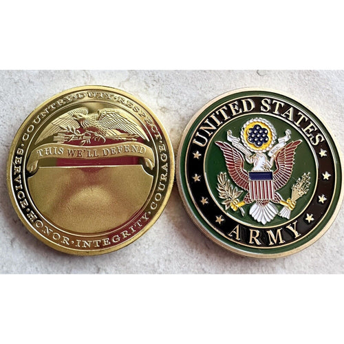 2 pcs United States Military Police Corps MP officer US Army challenge coin