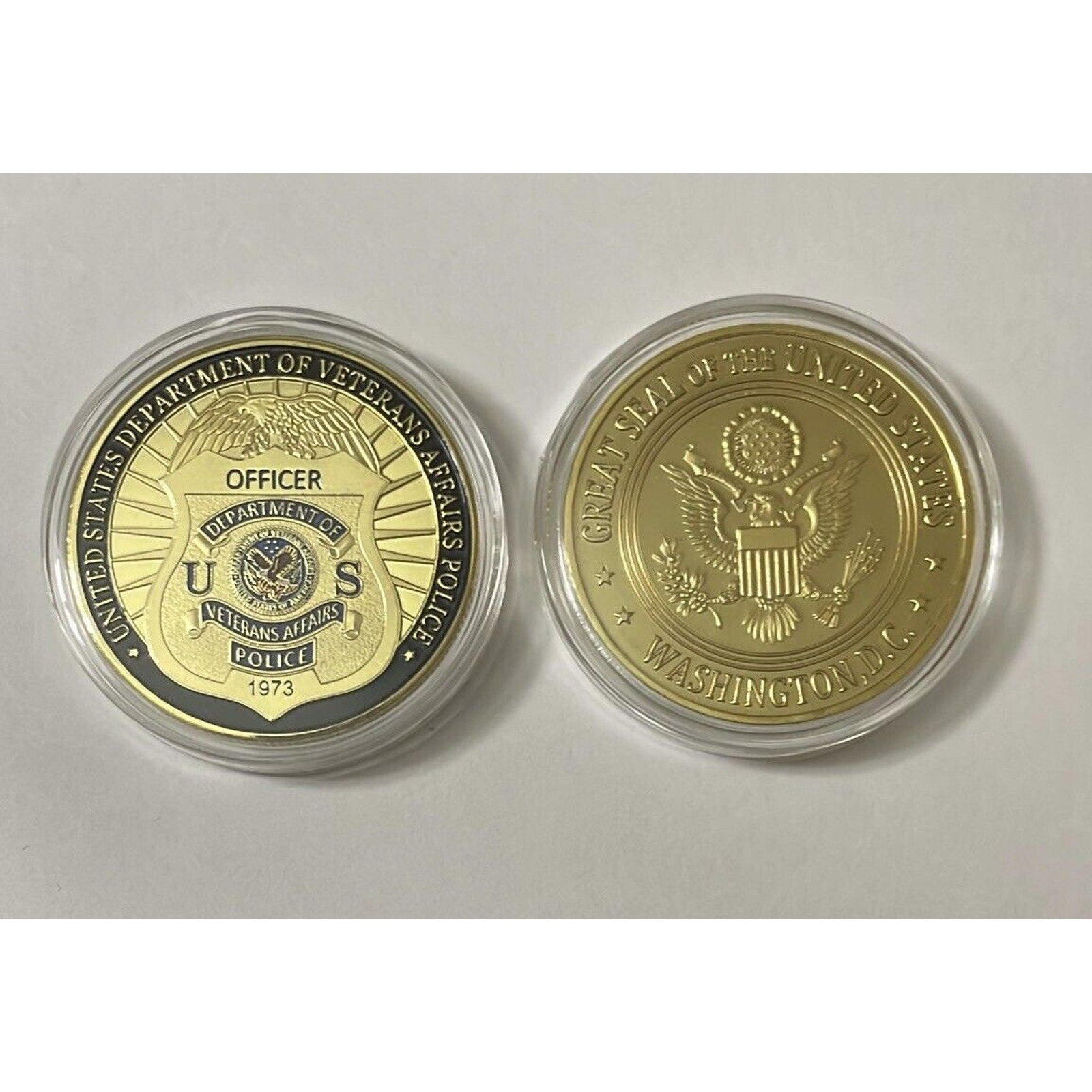 U S Dept of Veterans Affairs Police Challenge Coin. New! Fast Shipping
