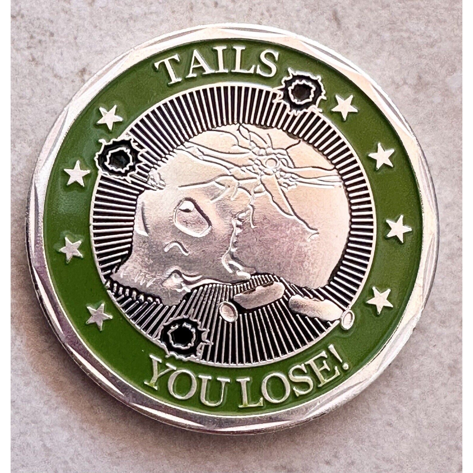 * HEADS WE WIN TAILS YOU LOSE SNIPER ARMY NAVY AIR FORCE CHALLENGE COIN