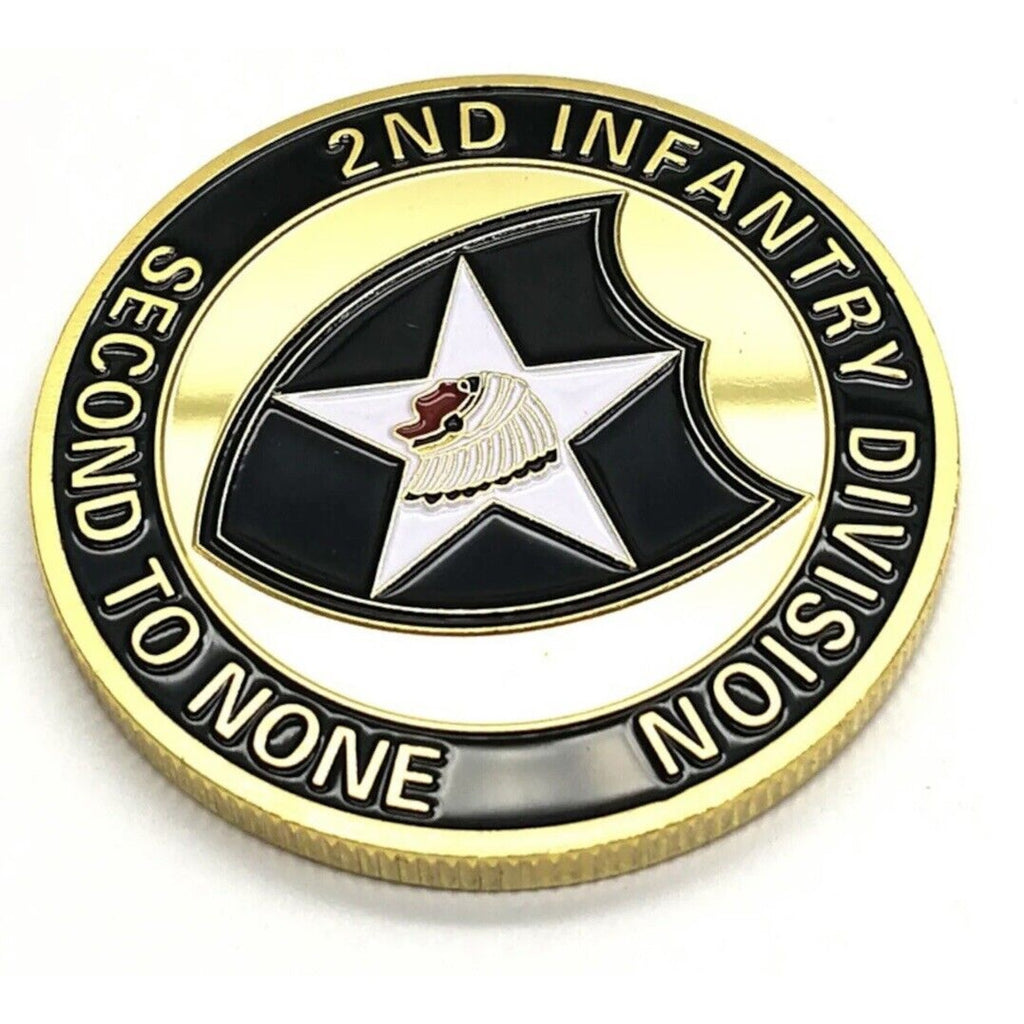 Challenge Coin Camp Casey US ARMY 2nd Infantry Coin Military USA Amy