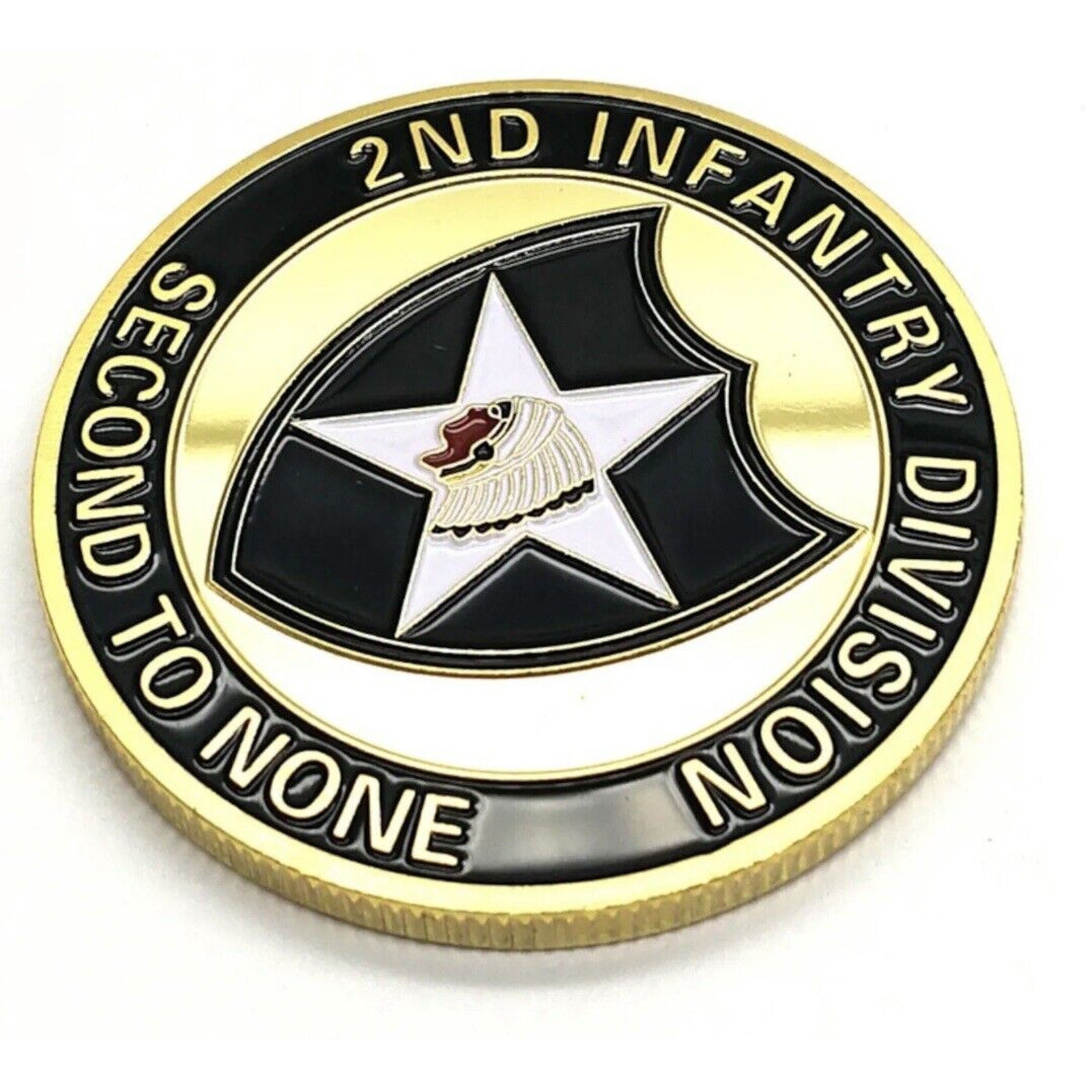 Challenge Coin Camp Casey US ARMY 2nd Infantry Coin Military USA Amy
