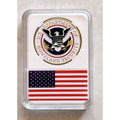 US Department Of Home land Security Challenge Coin With American Flag Case