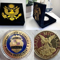 HONOLULU HAWAII POLICE DEPARTMENT St. Michael Challenge Coin with velvet Case
